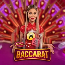 Mega Baccarat slot visual from Pragmatic Play available on lili-bet.eu